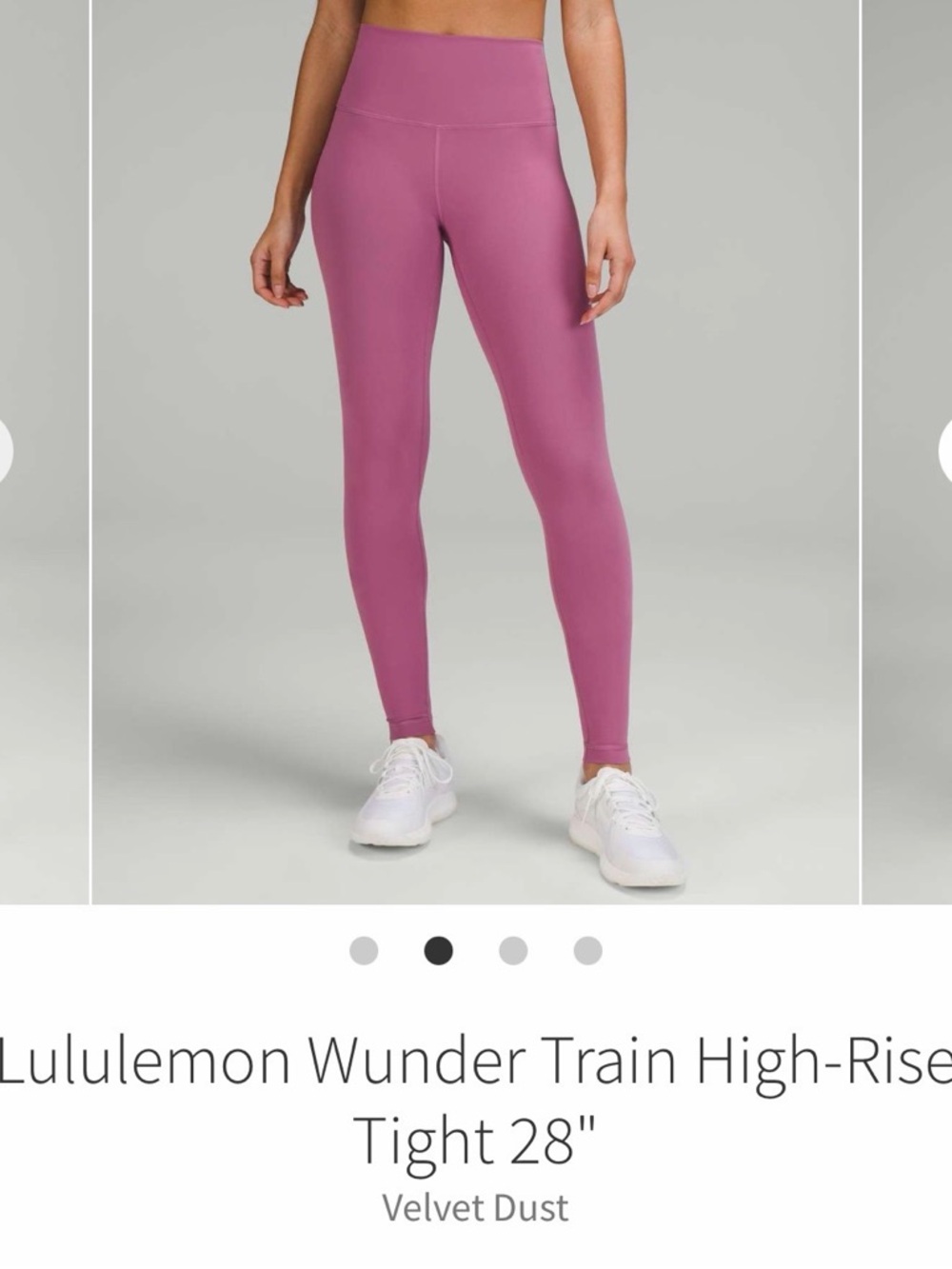 lululemon athletica High-Rise Wunder Train Tights - Velvet Dust Pink